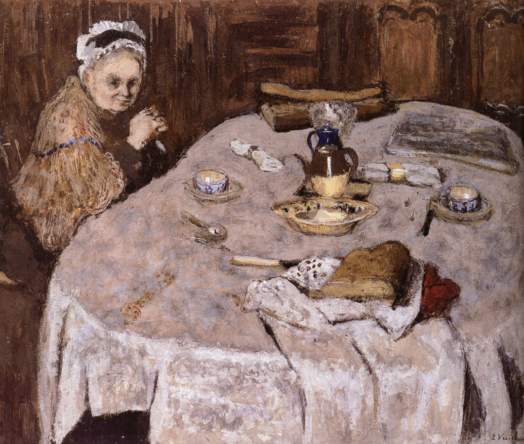 Edouard Vuillard Vial wife's breakfast